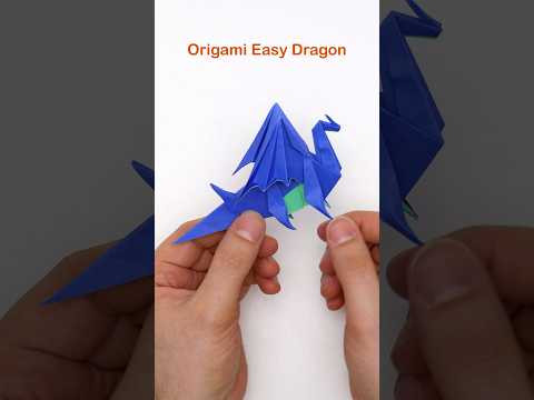 Origami Easy Dragon in a minute #shorts Origami Easy Dragon in a minute #shorts