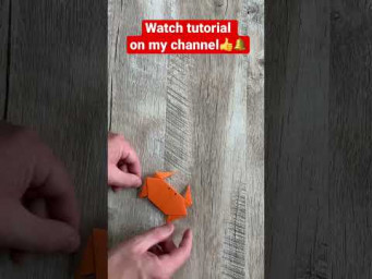 Origami Crab | Jumping Paper Crab #shorts