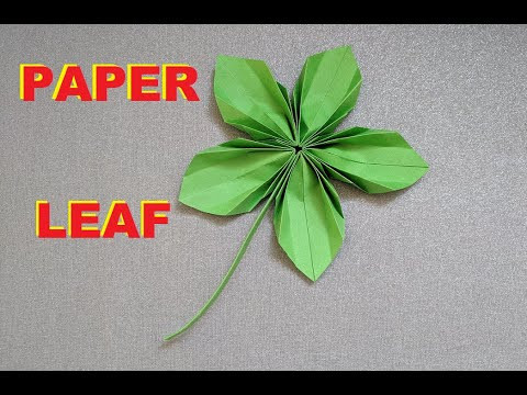 Листья оригами | Осенняя поделка из бумаги | Origami paper leaf Листья оригами | Осенняя поделка из бумаги | Origami paper leaf