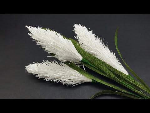 DIY: How To Make Reeds Flower From Crepe Paper | Paper Flowers Crafts DIY: How To Make Reeds Flower From Crepe Paper | Paper Flowers Crafts