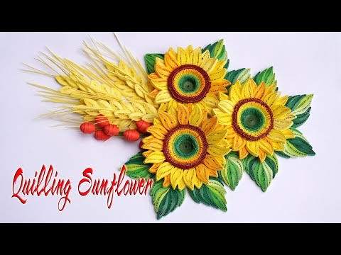 Quilling Sunflower Tutorial | Quilling Girasol Tutorial Live Stream | Tran Nga 3D Origami Quilling Sunflower Tutorial | Quilling Girasol Tutorial Live Stream | Tran Nga 3D Origami