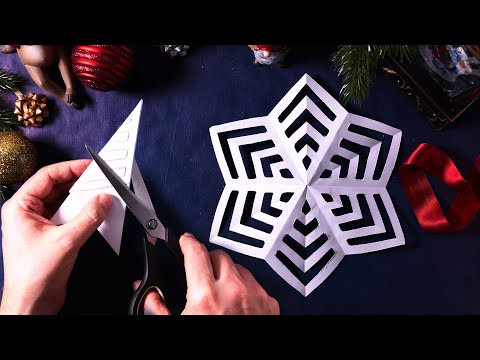 Как сделать снежинку из бумаги ❄️ Пошагово Вырезание из бумаги для принтера на Рождество и Новый год Как сделать снежинку из бумаги ❄️ Пошагово Вырезание из бумаги для принтера на Рождество и Новый год