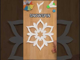 HOW TO CUT A SNOWSPIN SNOWFLAKE TUTORIAL | TOP CHRISTMAS DECOR IDEAS INCLART #cristmasdecor
