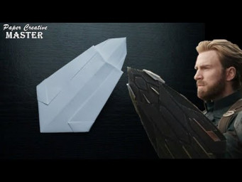 How to make Captain America's shield out of paper. Origami