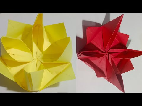 Easy lotus flower - paper flowers paper folding | art design