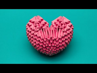 How to make a 3D origami Valentine's Day Heart