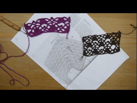 Узор для платья крючком Регланная линия