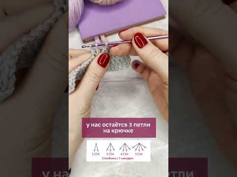 Как вяжутся столбики с общей вершиной? ✅ Ссылка на вебинар в профиле на главной странице канала Как вяжутся столбики с общей вершиной? ✅ Ссылка на вебинар в профиле на главной странице канала