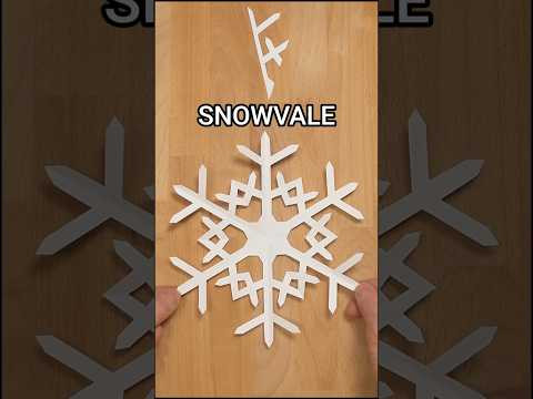 SIMPLE SNOWFLAKE SNOWVALE PAPER CUTTING | HOW TO MAKE A SNOWFLAKE OUT OF PAPER ❄ INCLART