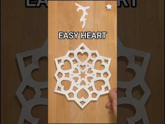 EASY HEART SNOWFLAKE STEP BY STEP | TOP CHRISTMAS DECOR IDEAS INCLART