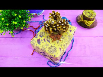Как упаковать подарок на Новый год. Gift Wrapping