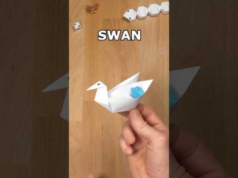 CUTE SWAN ORIGAMI TUTORIAL | HOW TO MAKE PAPER SWAN CRAFT INCLART #origami