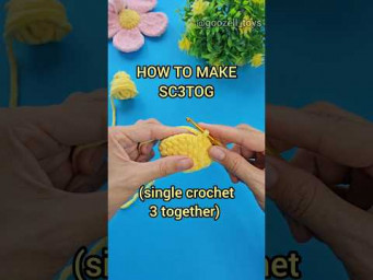 How to make SC 3 together (SC3TOG)