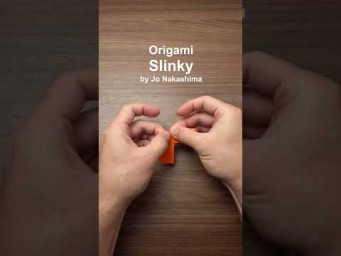 ORIGAMI SLINKY (Jo Nakashima) #shorts