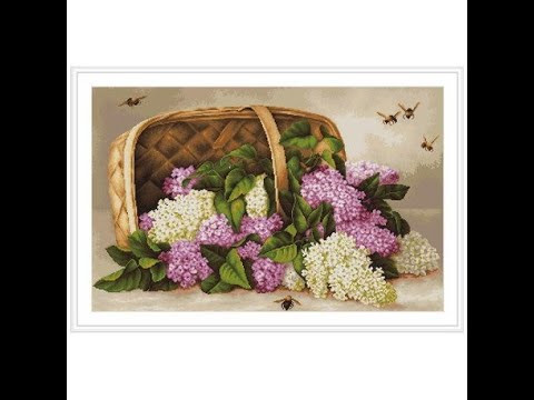 Корзина с сиренью/87%/Luca-S/Марафон Мерцишор-2/Почти финиш #вышивка #александрстич Корзина с сиренью/87%/Luca-S/Марафон Мерцишор-2/Почти финиш #вышивка #александрстич