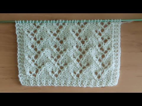 Нежный элегантный узор спицами для туники, маечки. Нежный элегантный узор спицами для туники, маечки.