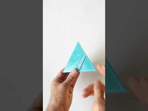 Пирамида ТЕТРАЭДР с двумя сечениями, Pyramid TETRAHEDRON with two sections #shorts