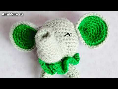 Амигуруми: схема Погремушка Слоник. Игрушки вязаные крючком - Free crochet patterns. Амигуруми: схема Погремушка Слоник. Игрушки вязаные крючком - Free crochet patterns.