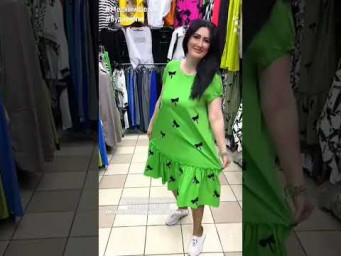 #shorts ☀️ЛЕТНИЙ ЯРКИЙ ОБРАЗ: СВОБОДНОЕ ШИРОКОЕ ПЛАТЬЕ НА ПИКЕ ПОПУЛЯРНОСТИ☀️