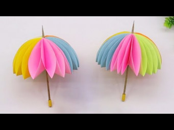 How to Make Paper Umbrella Easily | Preschool Paper Crafts for Kids