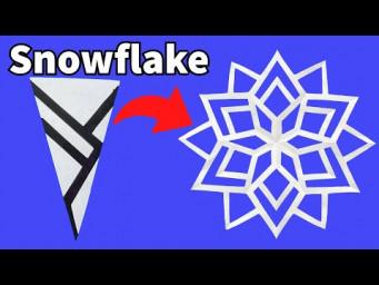 Paper Snowflakes 7 | How to make Snowflakes out of Paper | Kirigami Snowflake | Christmas Crafts