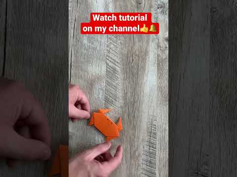 Origami Crab | Jumping Paper Crab #shorts Origami Crab | Jumping Paper Crab #shorts