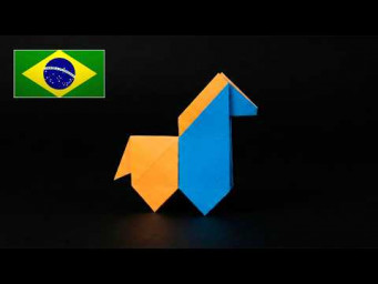 Como fazer um ORIGAMI DE CAVALINHO F&aacute;cil (Passo a Passo)