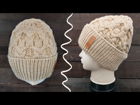 Шапка узором по мотивам Loro Piana спицами Шапка узором по мотивам Loro Piana спицами