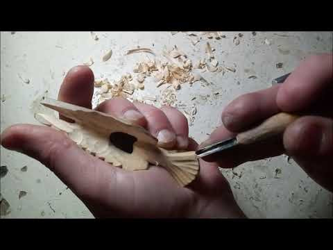 ОРЁЛ - МИНИАТЮРА, СО СПИЧЕЧНЫЙ КОРОБОК, РЕЗЬБА ПО ДЕРЕВУ. WOOD CARVING, EAGLE IN MINIATURE.