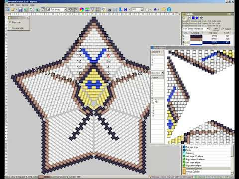 What is legend for peyote star in PeyoteCreator program https://bead-n-stitch.com/peyotecreator/ What is legend for peyote star in PeyoteCreator program https://bead-n-stitch.com/peyotecreator/
