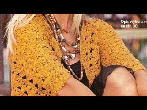 Crochet pattern for jacket - Узор крючком для жакета Crochet pattern for jacket - Узор крючком для жакета