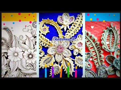 Лист крючком по фото из интернета. Видео м.к. для начинающих.