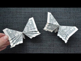 My MONEY BUTTERFLY | Cute Dollar Origami | Animals and Birds | Tutorial DIY by NProkuda