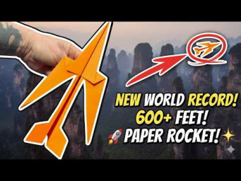 Unbelievable Distance! How to Make a Paper Airplane That Flies 1000 Feet Step by Step