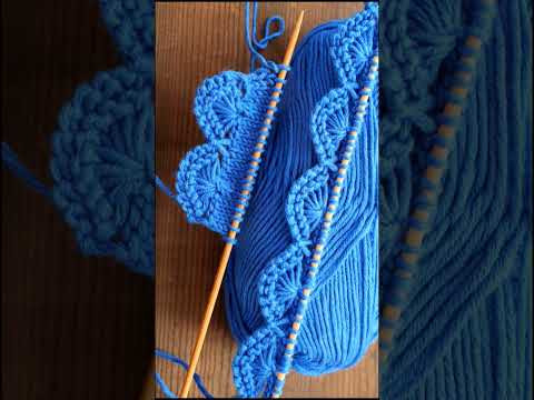 Decorative cast-on knitting edge Decorative cast-on knitting edge