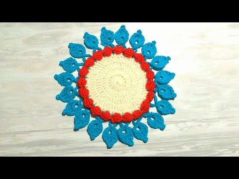 Очаровательная Салфетка Крючком Зимняя Вишня Оригинальный Подарок Очаровательная Салфетка Крючком Зимняя Вишня Оригинальный Подарок
