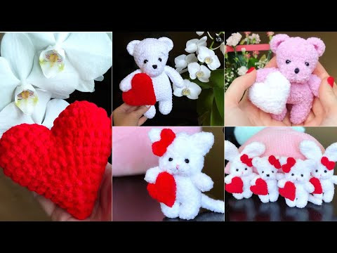 Игрушки крючком ко дню Святого Валентина Игрушки крючком ко дню Святого Валентина