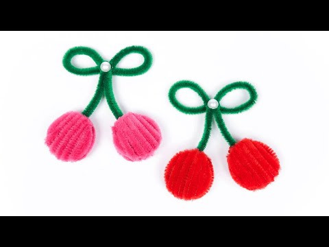 Pipe Cleaner Cherry Craft Idea Pipe Cleaner Cherry Craft Idea