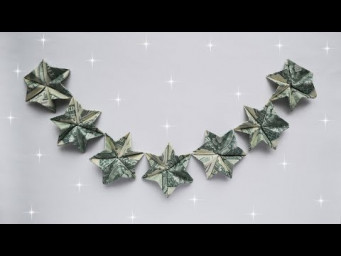 Twinkle twinkle little star! | Money Dollar Origami Decoration out of one bill! | Tutorial NProkuda