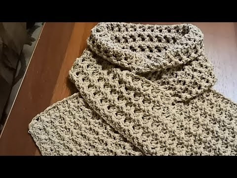 Шарфик крючком. Шарф с петлей. Шарфик крючком. Шарф с петлей.