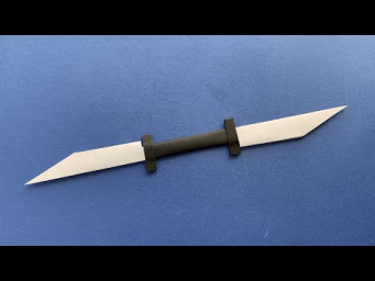 How to Make a Paper Double Sided Knife | Paper Double Knife