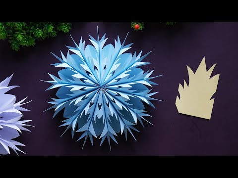 DIY Paper Snowflakes ❄️ 3D Snowflake Patterns for Christmas Decorations DIY Paper Snowflakes ❄️ 3D Snowflake Patterns for Christmas Decorations