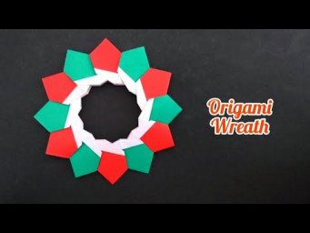 Origami Wreath/Paper Garland 折纸花环