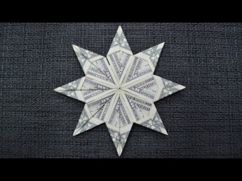 My MONEY SNOWFLAKE | Origami for Christmas | Dollar Origami | Tutorial DIY by NProkuda