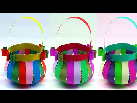 Simple Paper Basket Making - DIY Handmade Basket- Easy and Beautiful Paper Craft Simple Paper Basket Making - DIY Handmade Basket- Easy and Beautiful Paper Craft