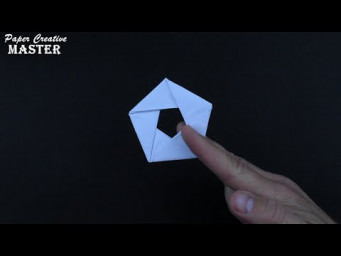 How to make a pentagonal shuriken out of paper