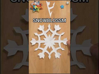 HOW TO CUT A SNOWBLOSSOM SNOWFLAKE INSTRUCTION | TOP CHRISTMAS DECOR IDEAS INCL ART