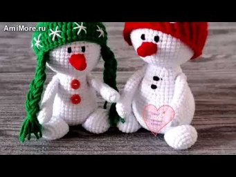 Амигуруми: схема Снеговики | Игрушки вязаные крючком - Free crochet patterns.