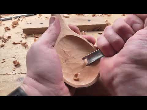 How to make a wooden spoon, wood carving