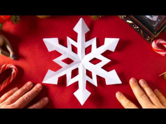 ✂️ Как Легко и Быстро Сделать Снежинку из Бумаги ❄️❤️ Зимние Поделки своими руками